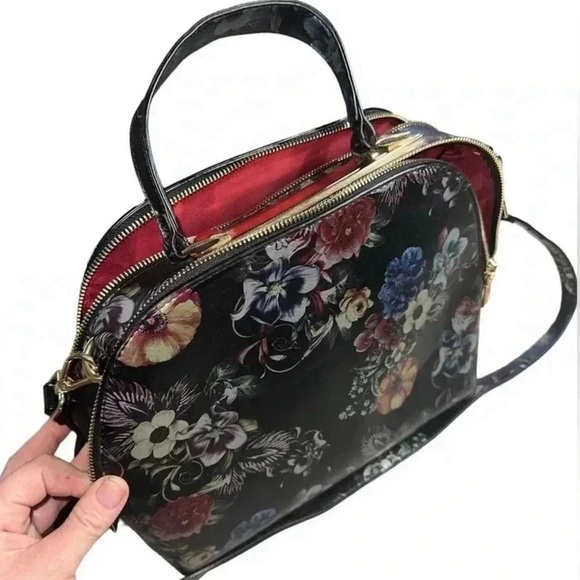 Floral Black Women's Bag - Picture 2 of 2